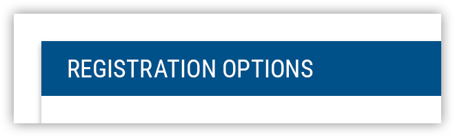 Registration Options